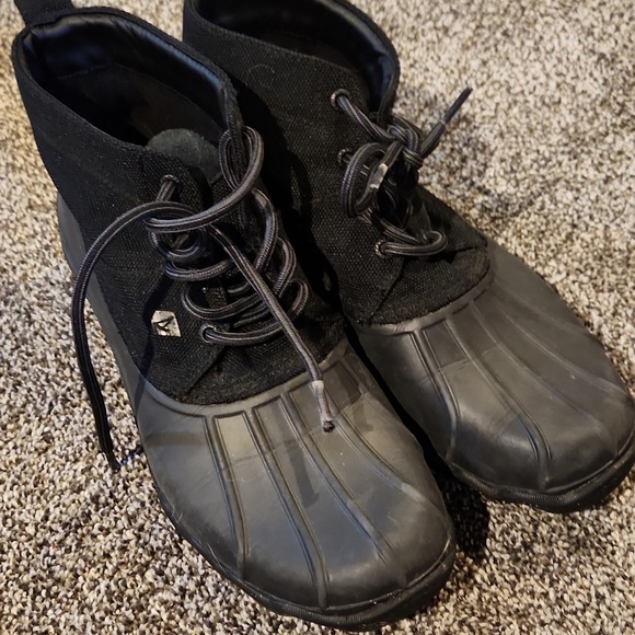 Sperry Other - Sperry Brewster Low Duck Boots Black Mens Size 9